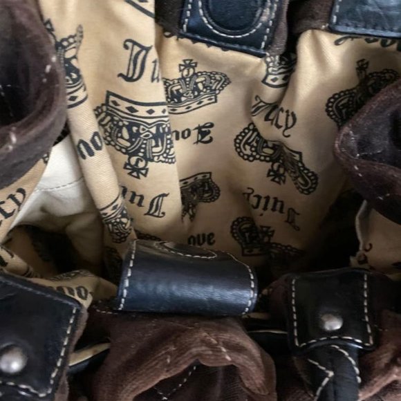 SOLD on Ebay Vintage Day Dreamer Y2K Diamond Quilted Velvet W/ Leather Trims - Picture 4 of 9